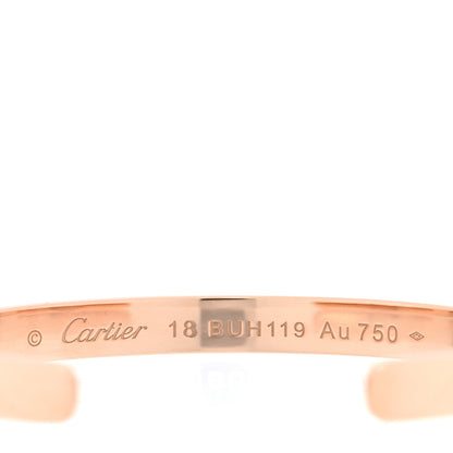 Cartier 18K Pink Gold LOVE Cuff Bracelet 18 3 of 4