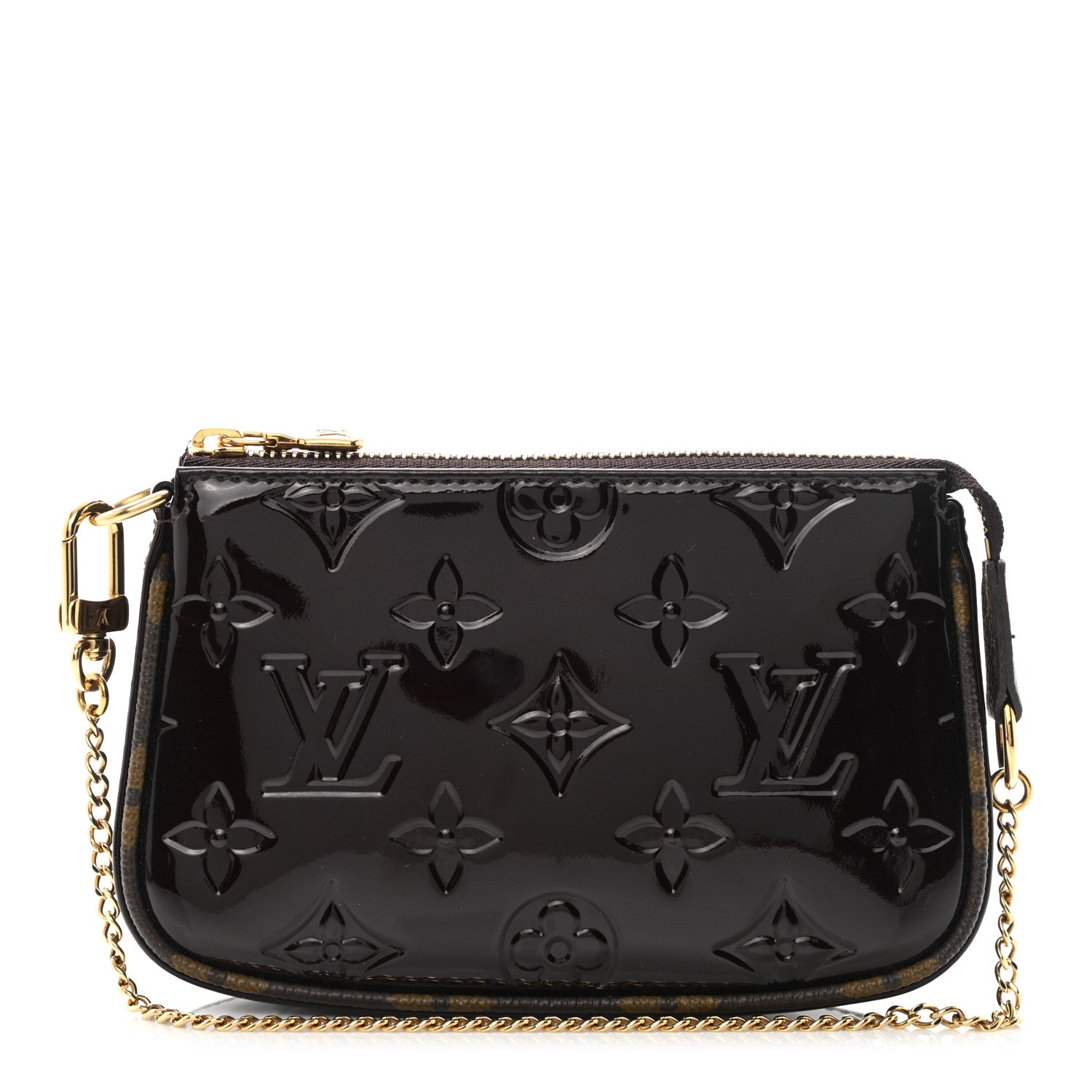 Louis Vuitton Vernis Monogram Mini Pochette Accessories Amarante 1 of 9