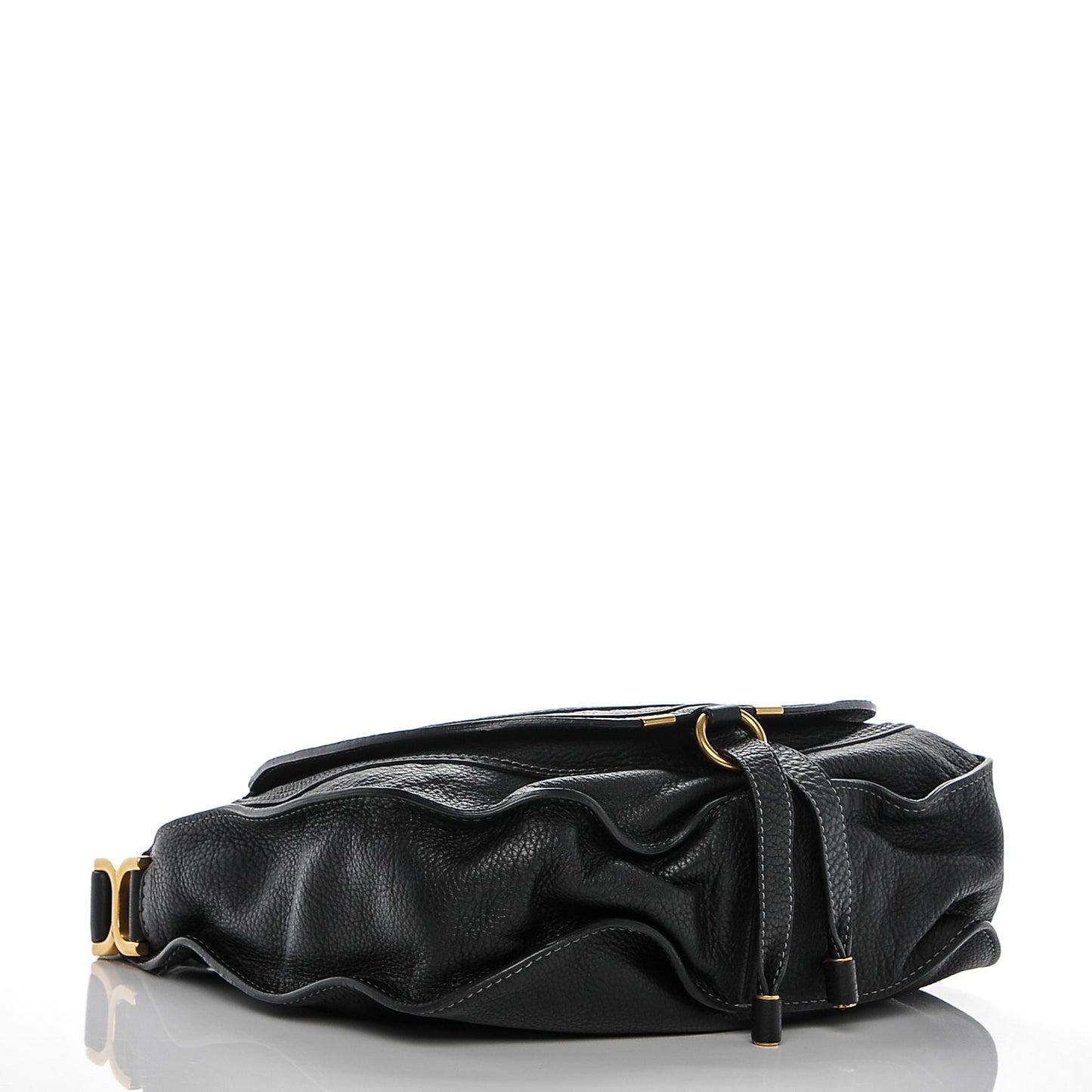 Calfskin Medium Marcie Hobo Black