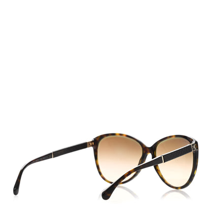Chanel Acetate Quilted CC Sunglasses 5225Q Tortoise 4 of 4