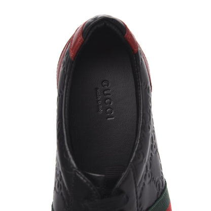 Gucci Guccissima Womens Web Sneakers 40 Black 6 of 8