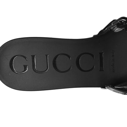 Gucci Rubber Womens Slide Sandals 38 Black 7 of 8