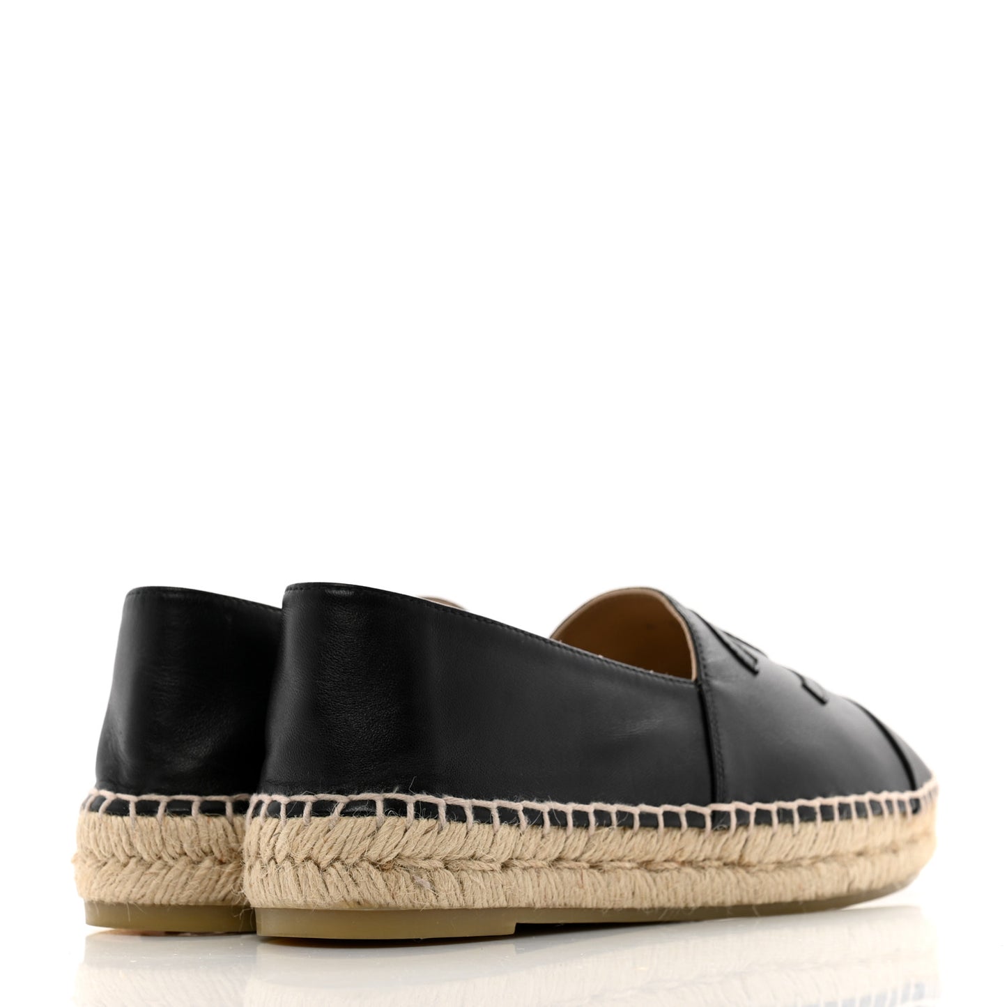 Lambskin CC Espadrilles 37 Black