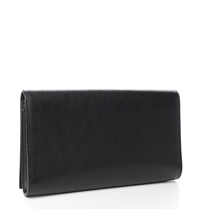Saint Laurent Calfskin Monogram Large Belle De Jour Clutch Black 3 of 8