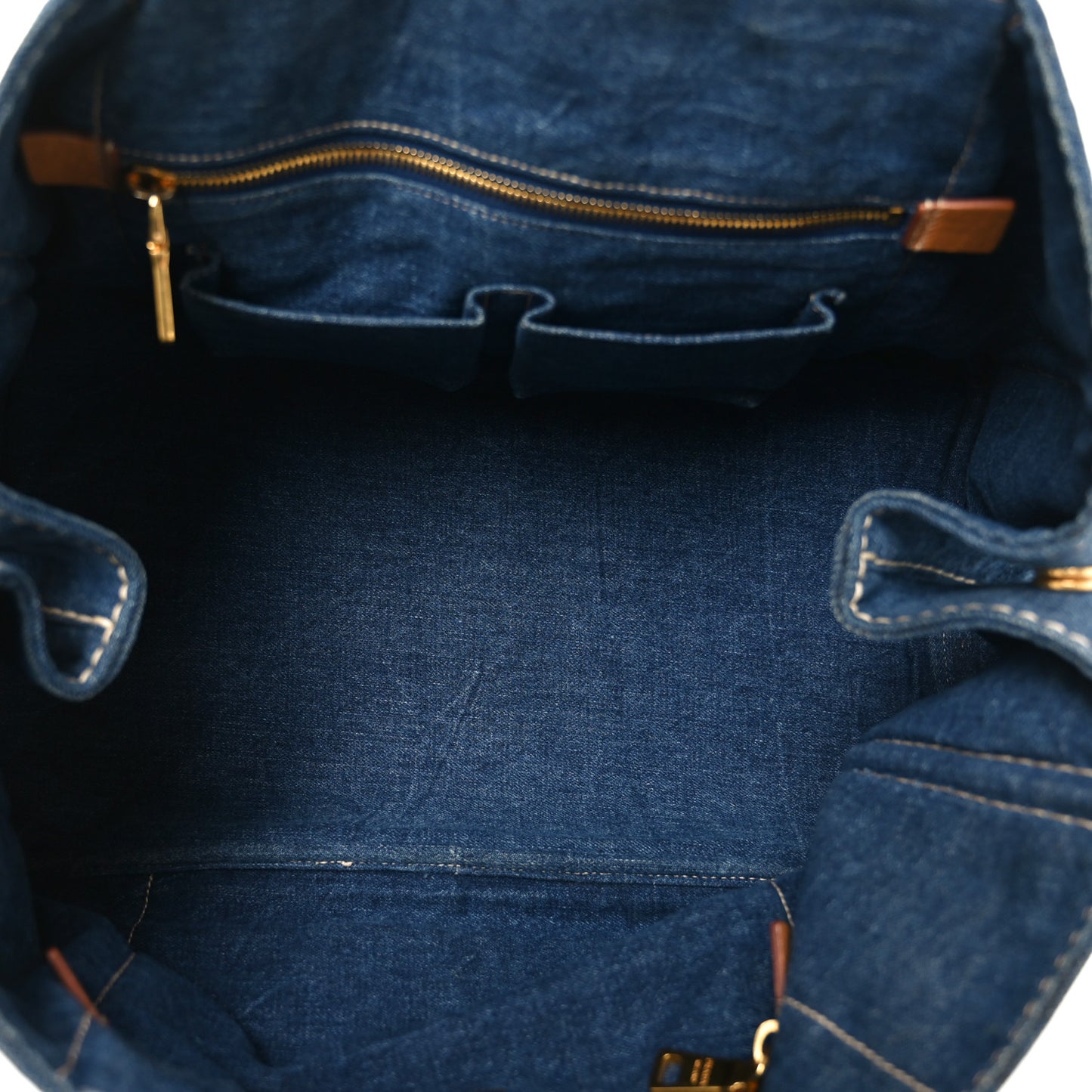 Denim Canapa Logo Tote Avio