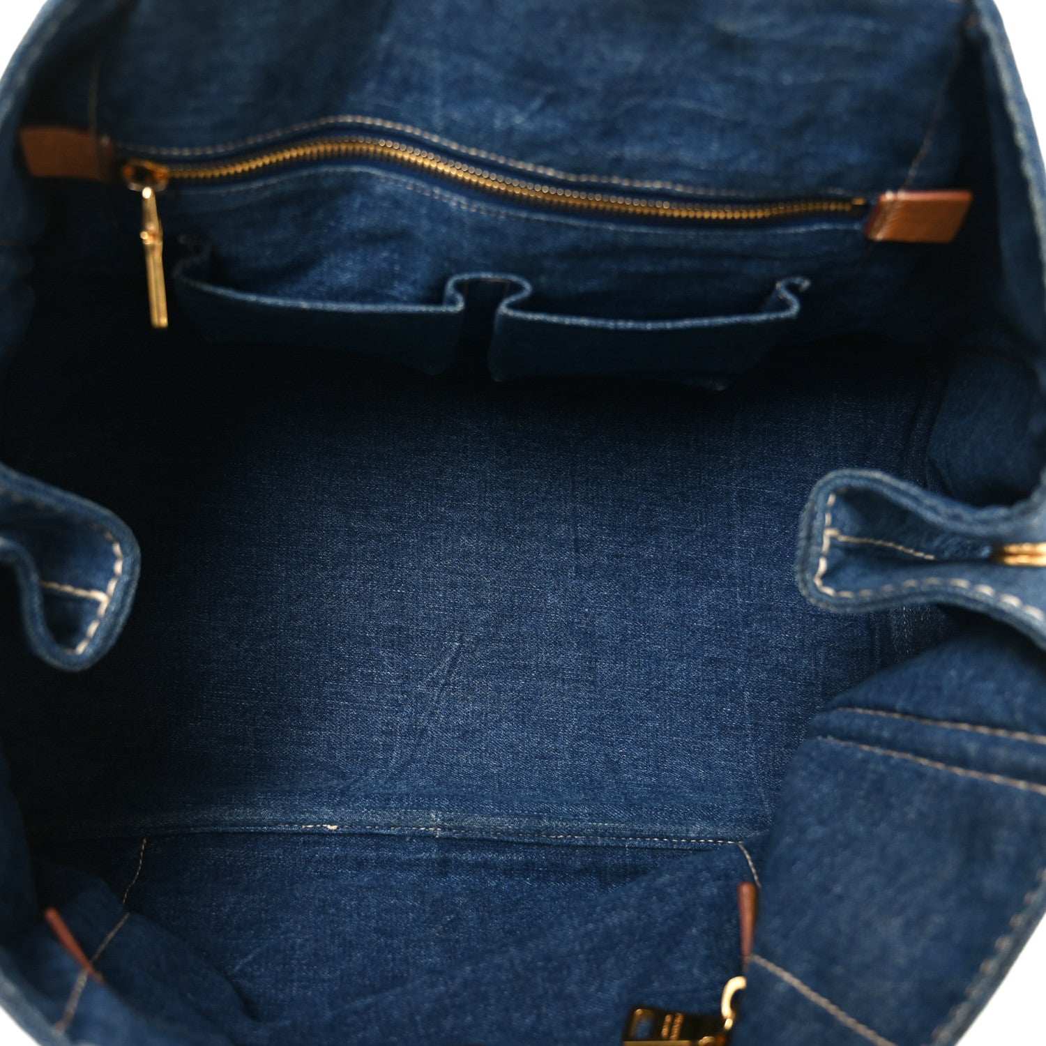 Prada Denim Canapa Logo Tote Avio 5 of 9