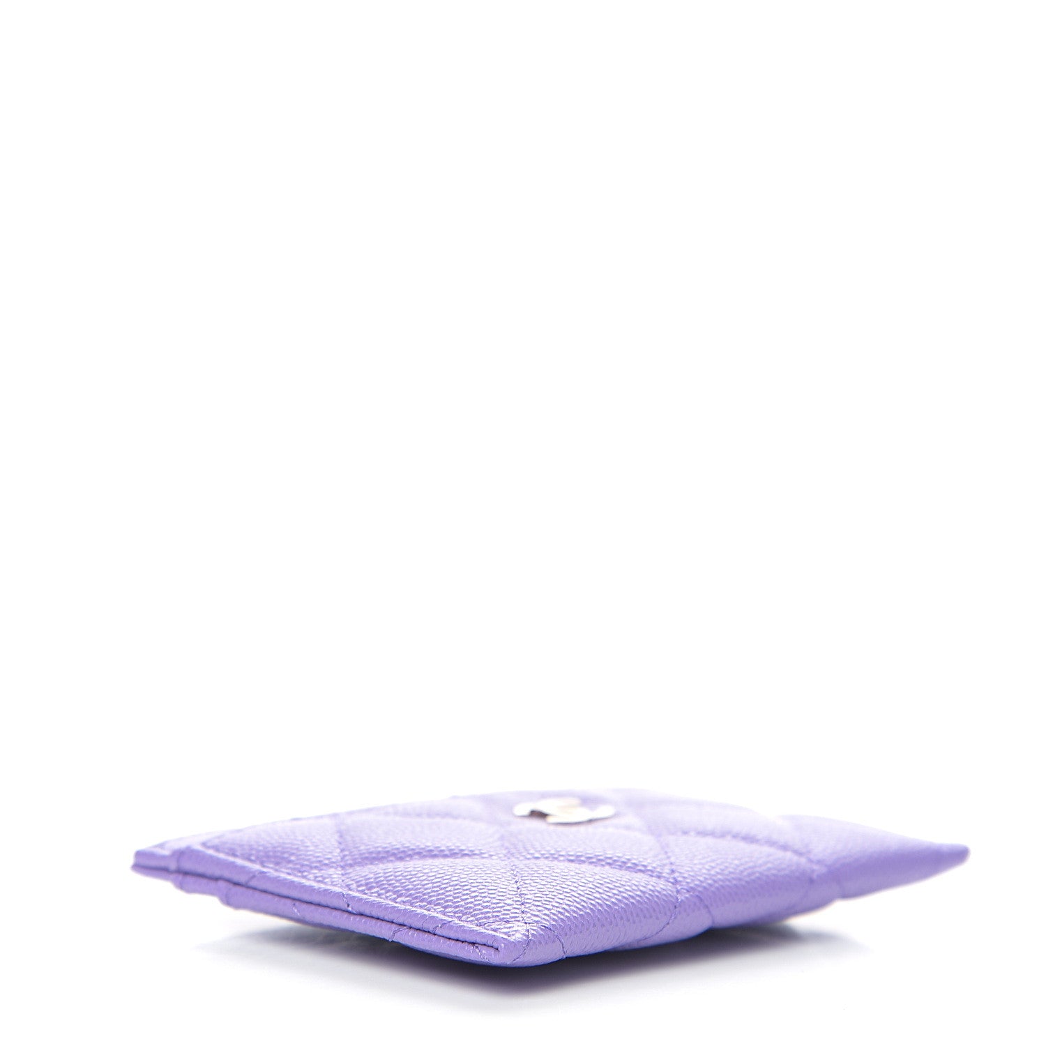 Chanel Caviar Quilted Card Holder Purple 3 of 8