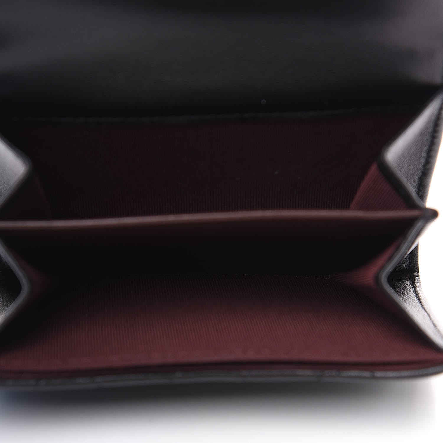 Chanel Lambskin Quilted Flap Card Holder Wallet Black 4 of 9