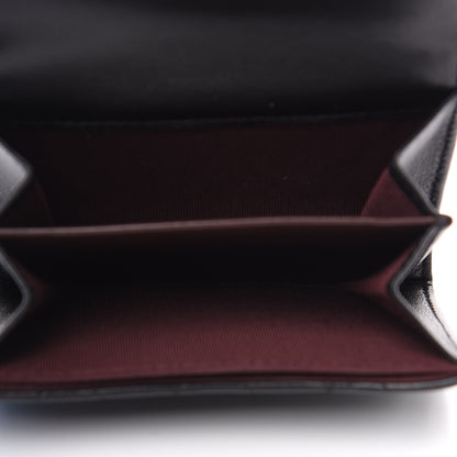 Chanel Lambskin Quilted Flap Card Holder Wallet Black 4 of 9