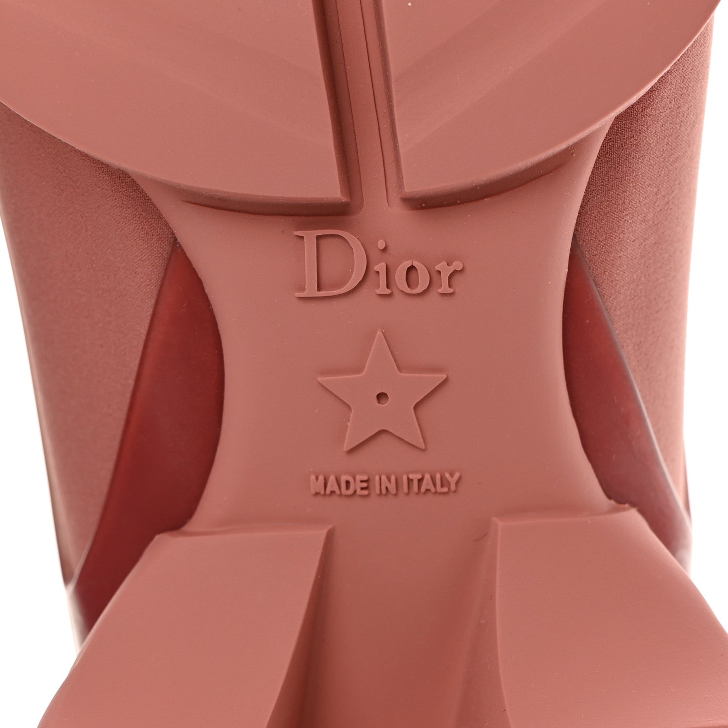 Christian Dior Neoprene Rubber Womens D-Connect Sneakers 39 Deep Nude 8 of 8