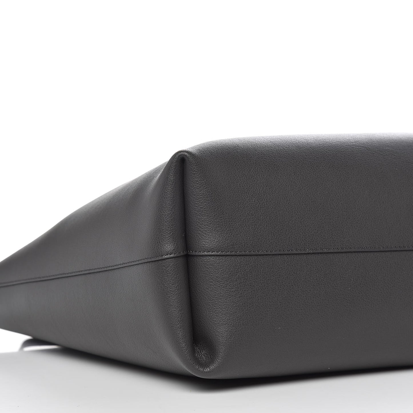Calfskin Large Shopping Tote Asphalt