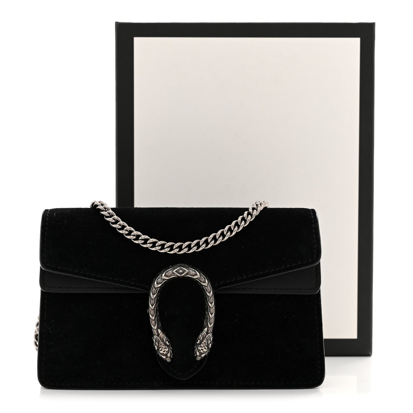 Suede Super Mini Dionysus Shoulder Bag Black
