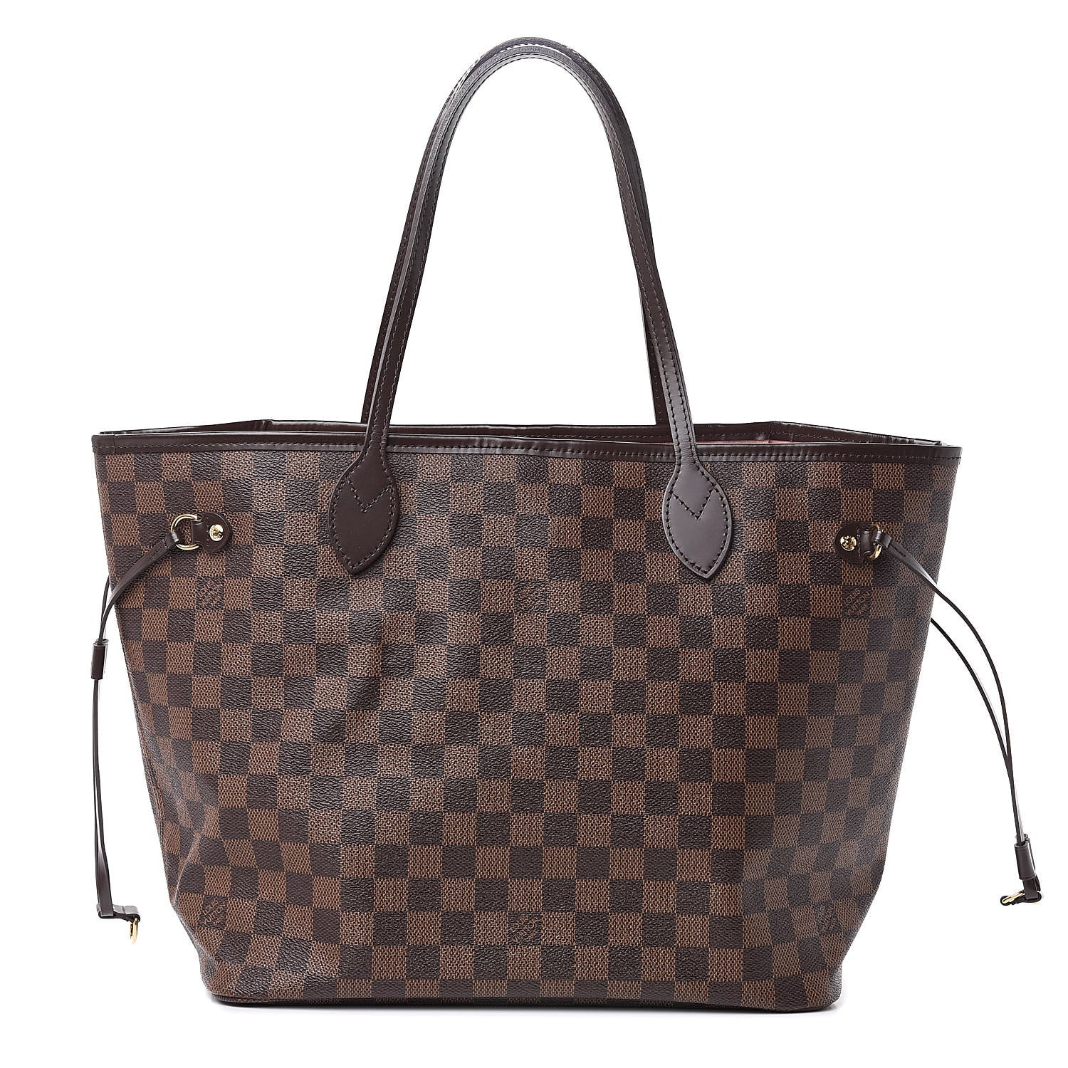 Louis Vuitton Damier Ebene Neo Neverfull MM Rose Ballerine 1 of 9