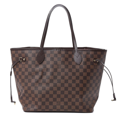 Louis Vuitton Damier Ebene Neo Neverfull MM Rose Ballerine 1 of 9