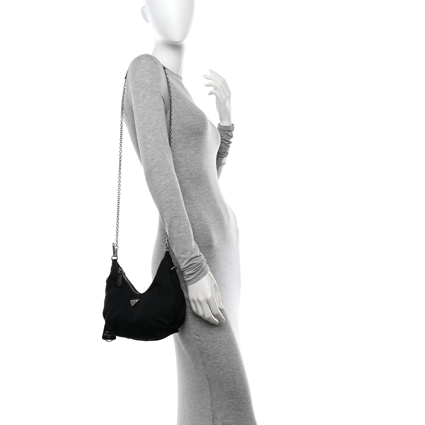 Tessuto Nylon Saffiano Re-Edition 2006 Shoulder Bag Black