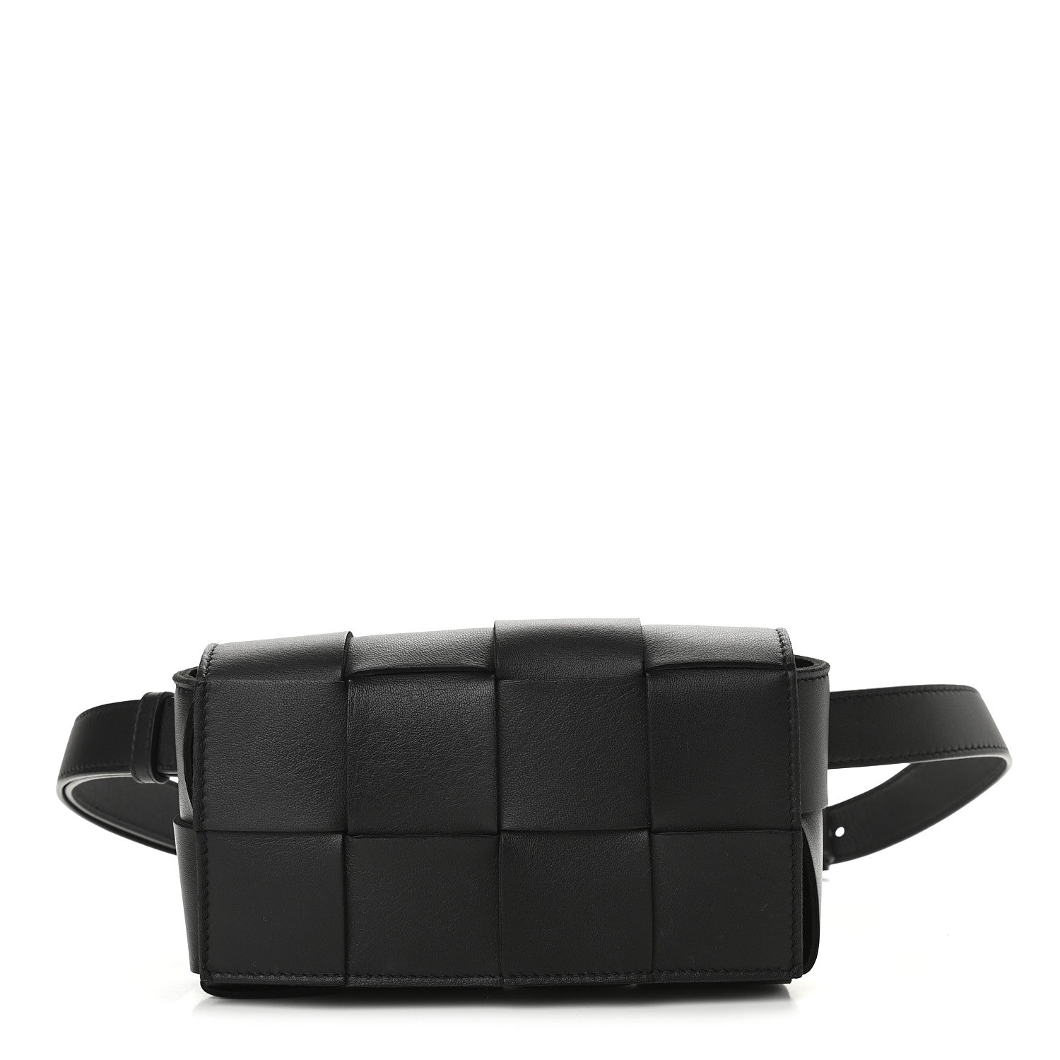 Bottega Veneta Nappa Maxi Intreccio The Belt Cassette Bag Black 1 of 11