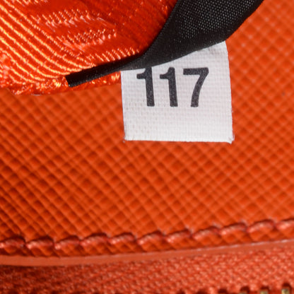 Prada Saffiano Lux Extra Large Galleria Double Zip Tote Papaya 8 of 8