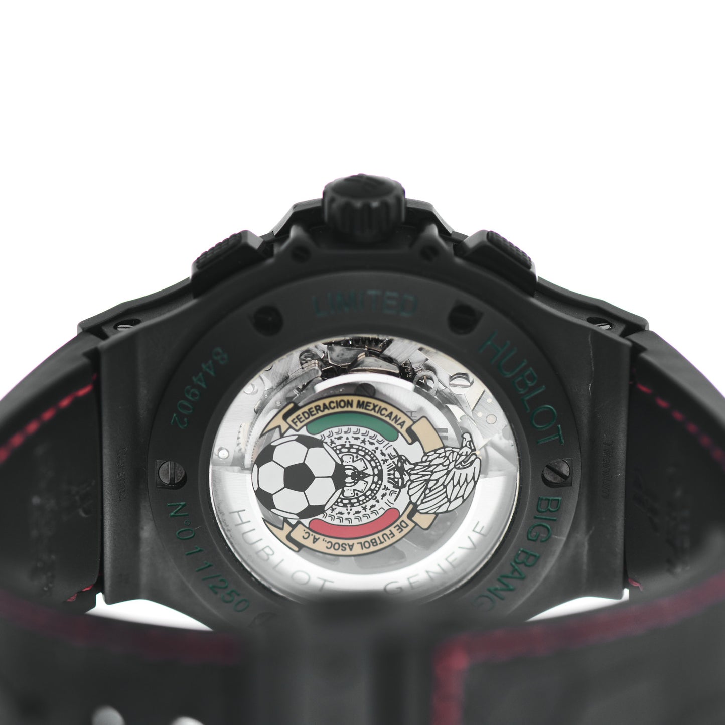 Ceramic Alligator 44mm Big Bang AeroBang Limited Edition "Mexico" Automatic Watch Black 310.CI.1190.GR.FMF10