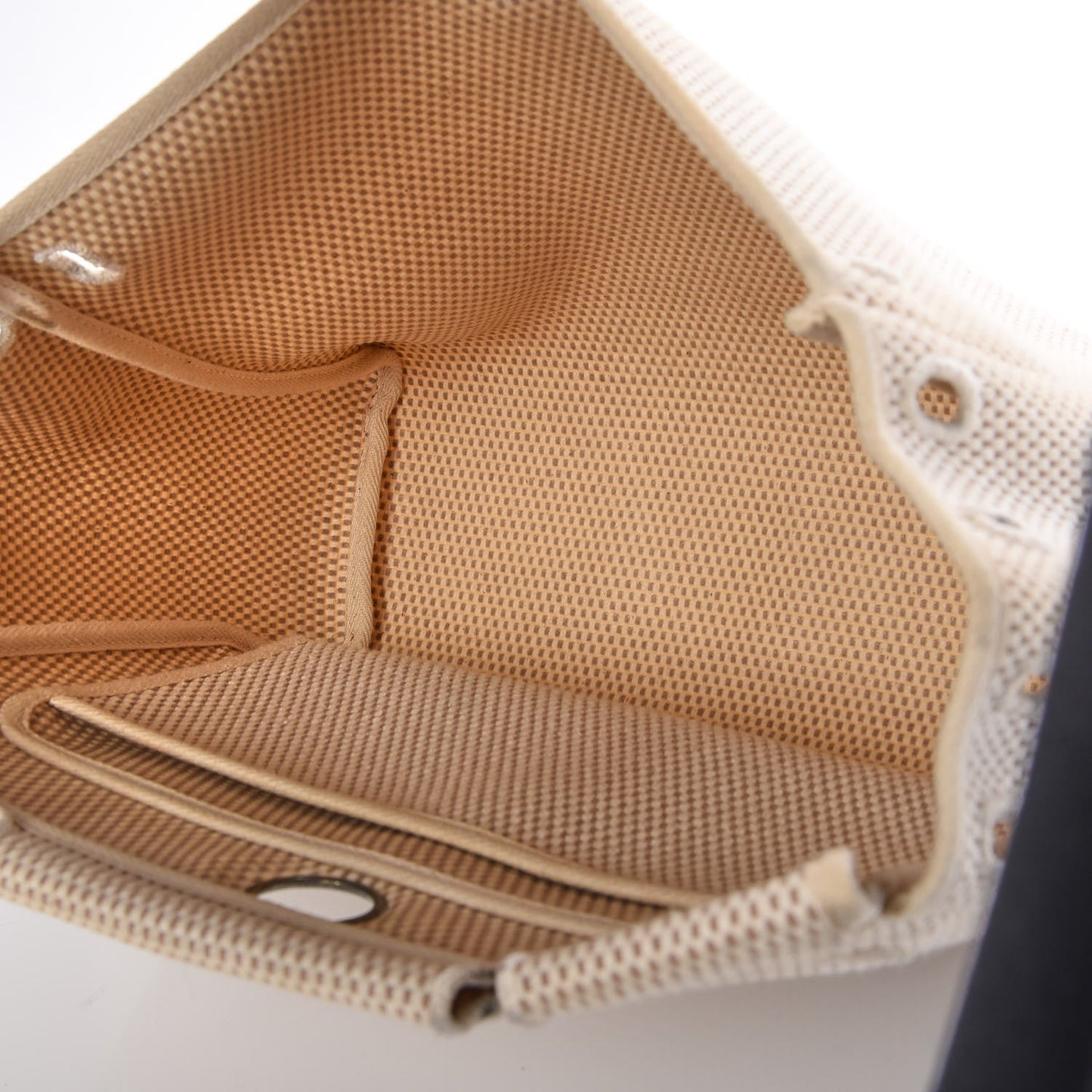 Toile Vache Calfskin Herbag 30 PM Natural Black