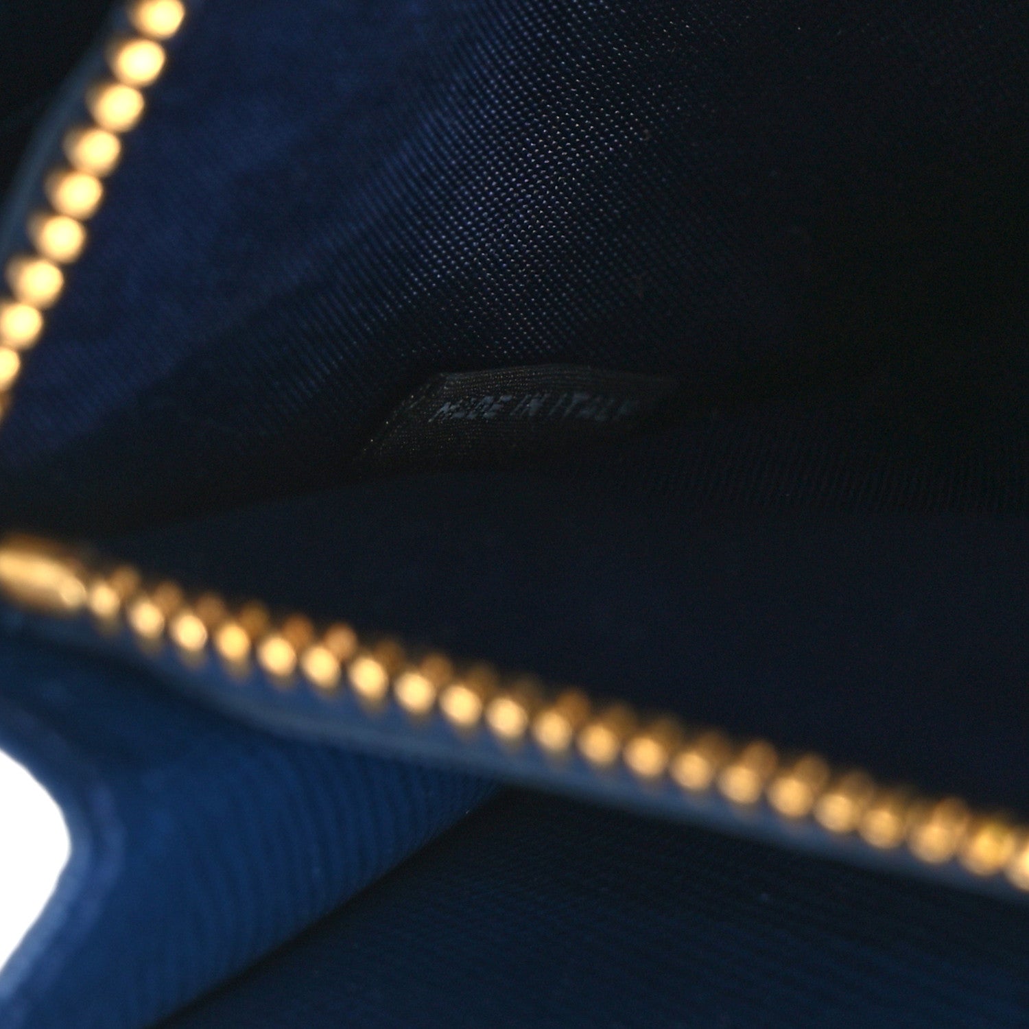 Prada Saffiano Metal Oro Chain Wallet Bleuette 10 of 18