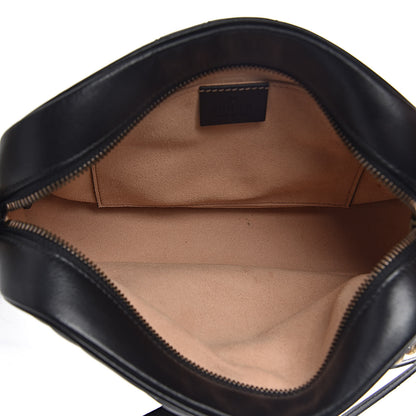 Gucci Calfskin Matelasse Small GG Marmont Chain Shoulder Bag Black 5 of 10