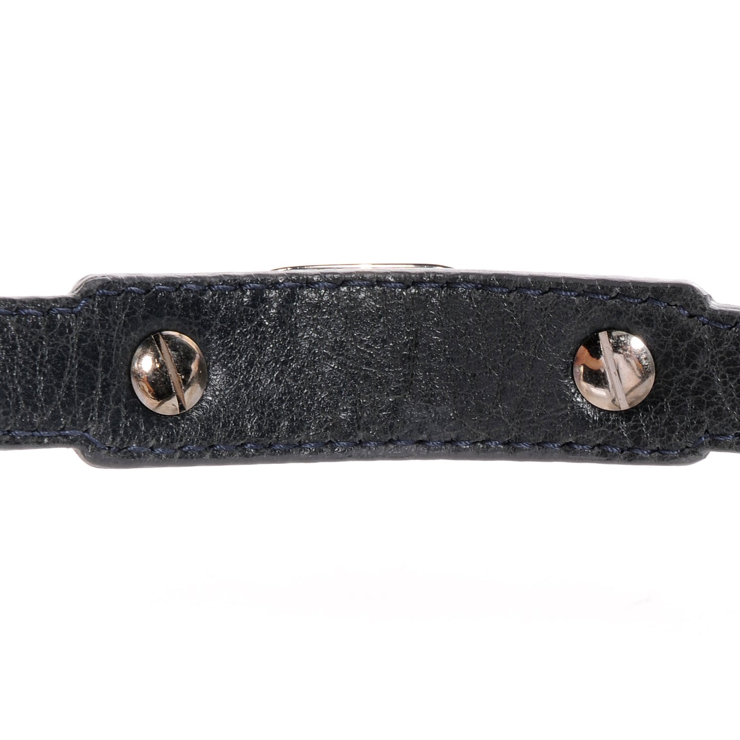 Agneau Giant 12 Silver Hardware Triple Tour Bracelet Small Anthracite