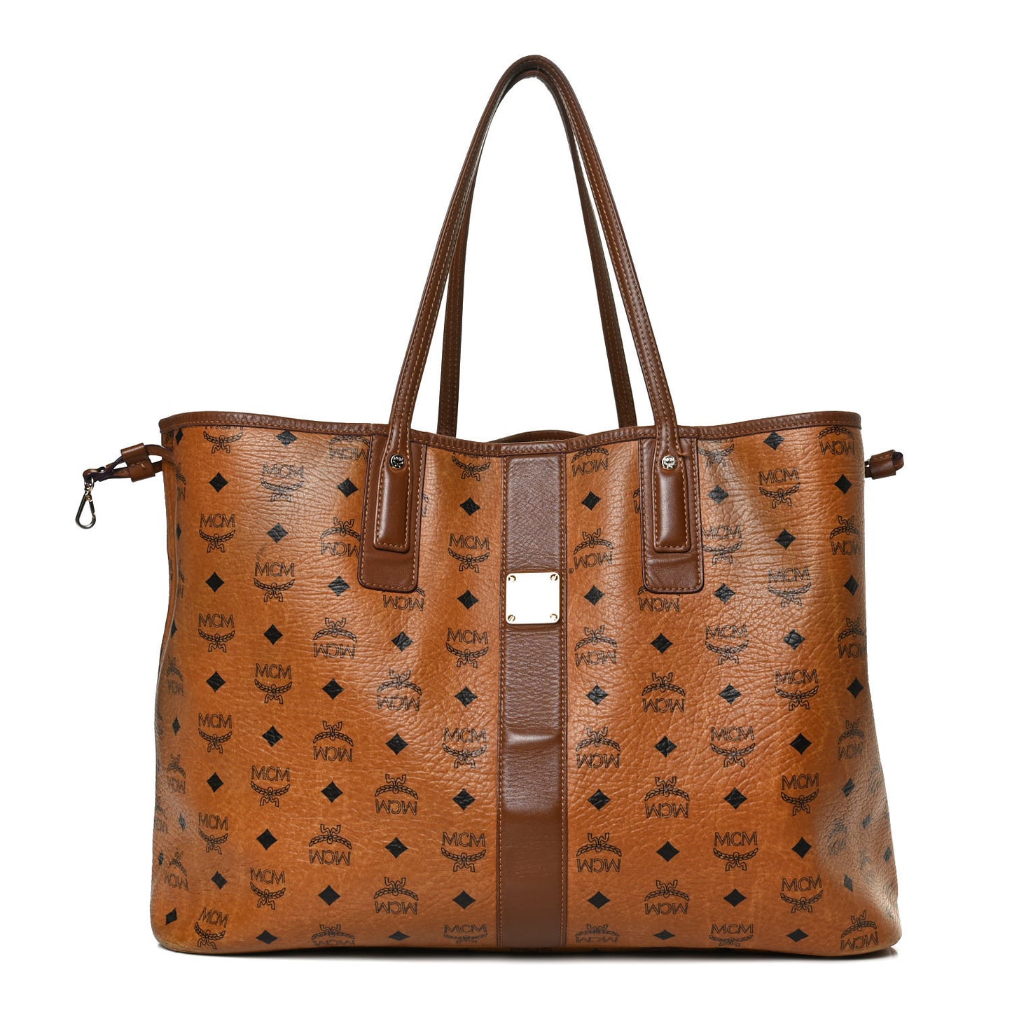 Visetos Large Liz Reversible Shopper Tote Cognac