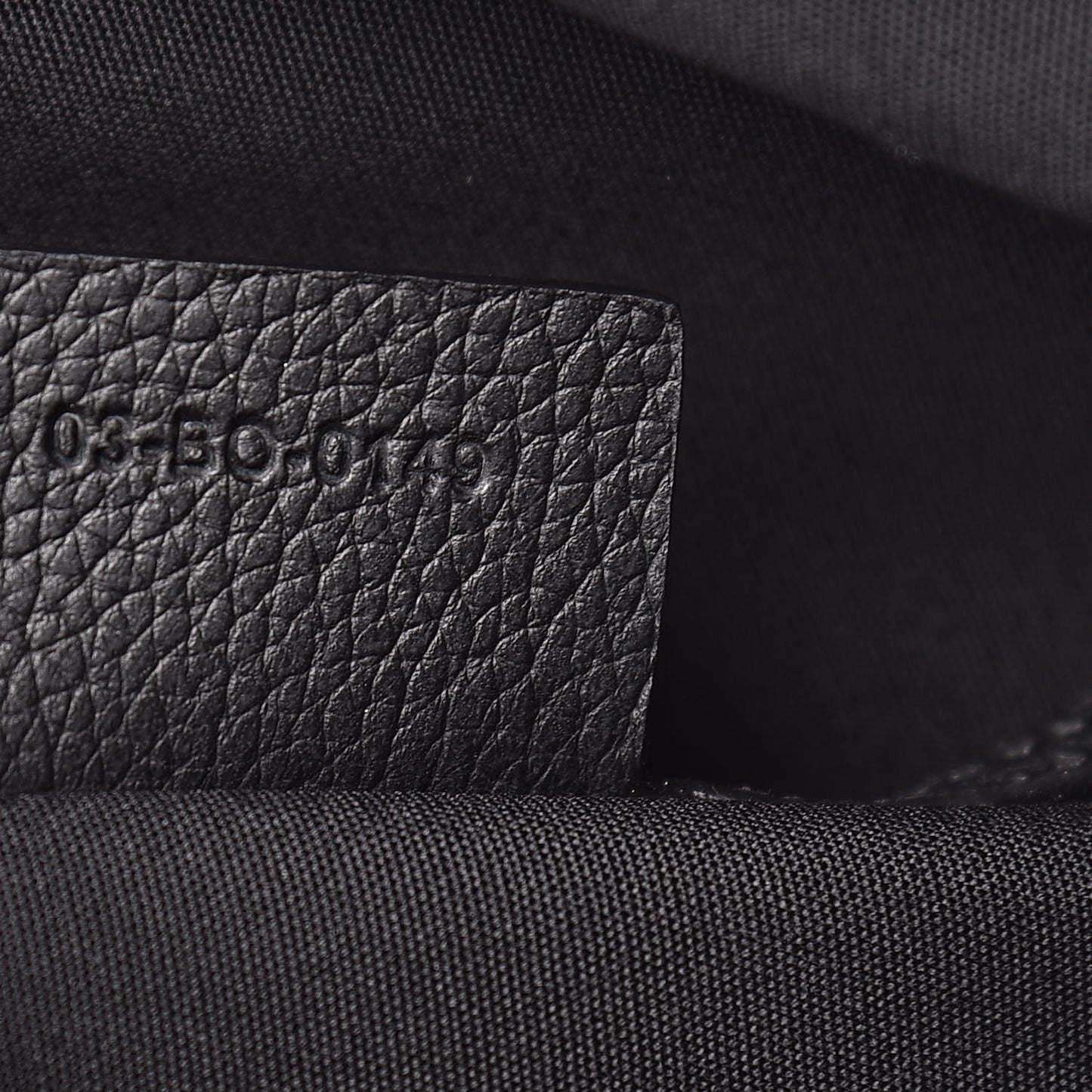 Grained Calfskin Safari Backpack Black