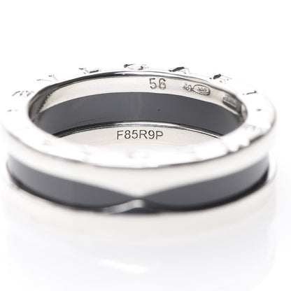 Bulgari Sterling Silver Ceramic Save The Children One-Band Ring 56 7.5 4 of 6