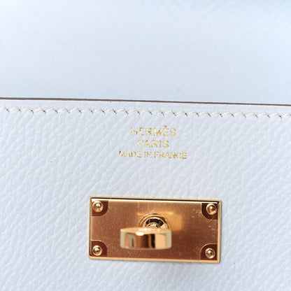 Hermes Epsom Kelly Wallet To Go Bleu Brume 8 of 10