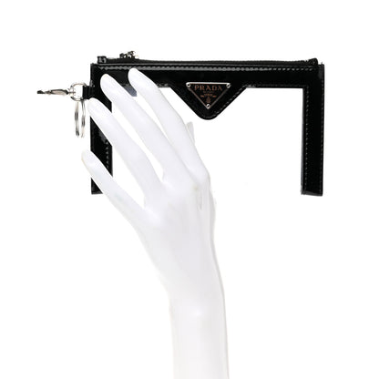Prada Vernice PVC Card Holder Black 3 of 7