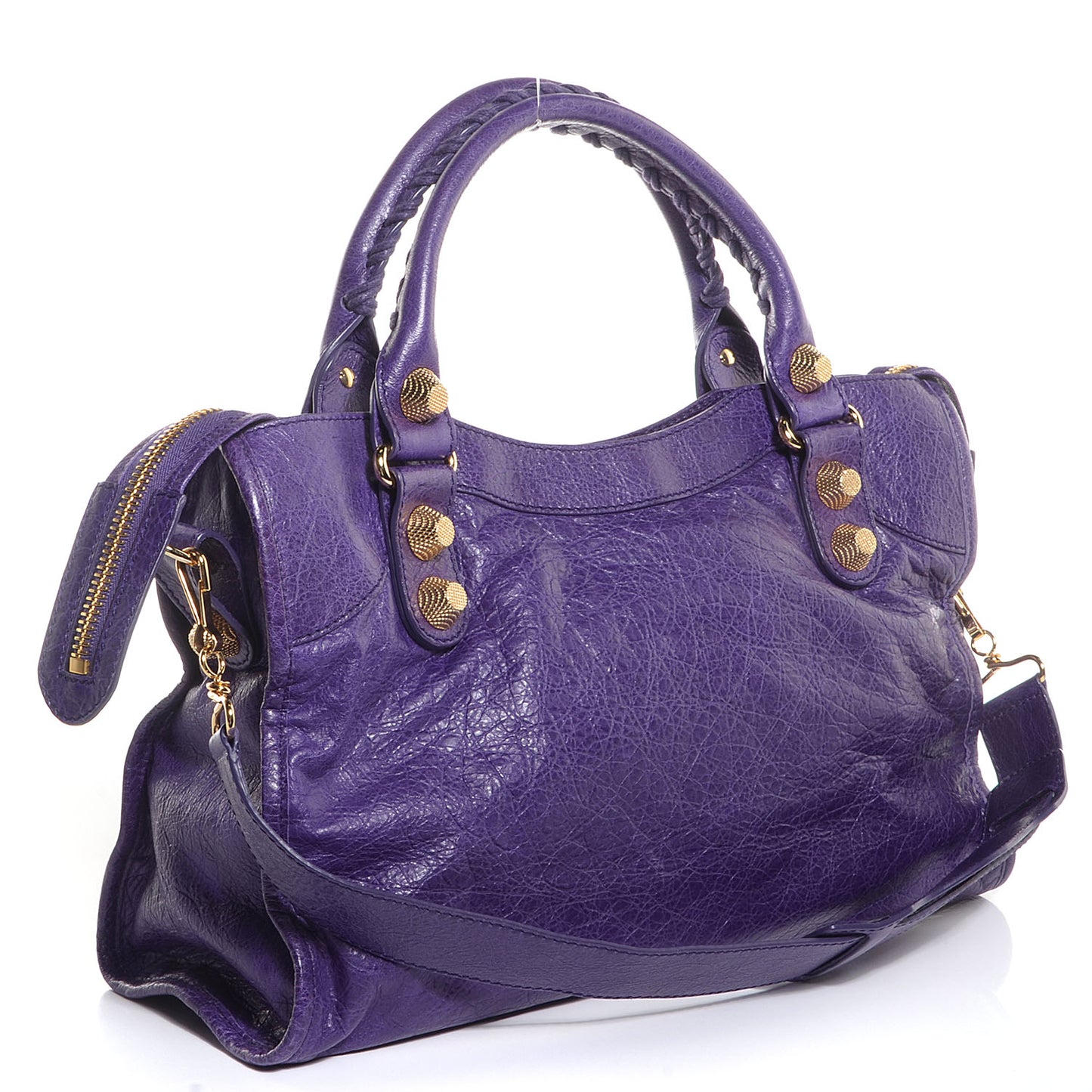 Agneau Giant 21 Gold Hardware City Dark Violet