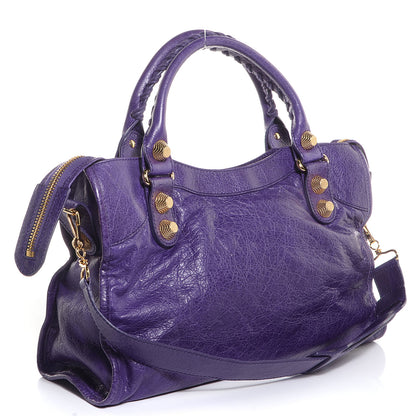 Balenciaga Agneau Giant 21 Gold Hardware City Dark Violet 4 of 13