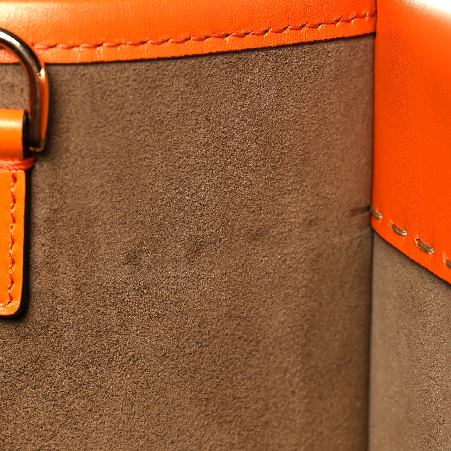 Fendi Vitello King Tamponato Plexiglass Medium Fendi Sunshine Shopper Tote Clementine 12 of 18