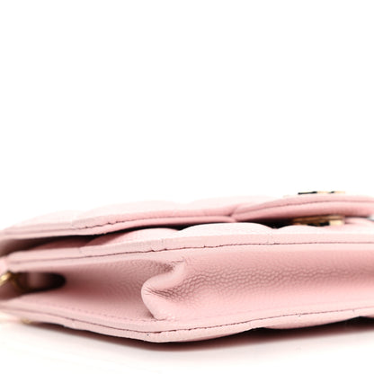 Chanel Caviar Quilted Mini Chain Bag Pink 10 of 12