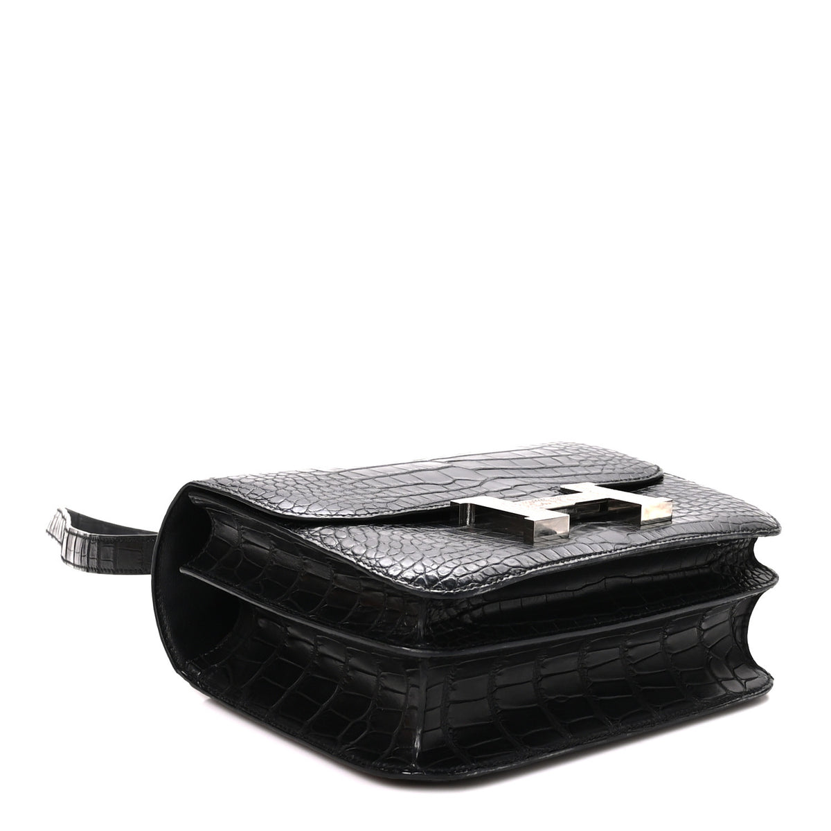 Hermes Matte Alligator Lizard Constance 24 Black Ombre 4 of 11