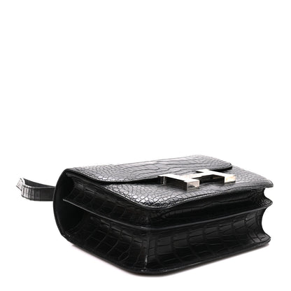 Hermes Matte Alligator Lizard Constance 24 Black Ombre 4 of 11