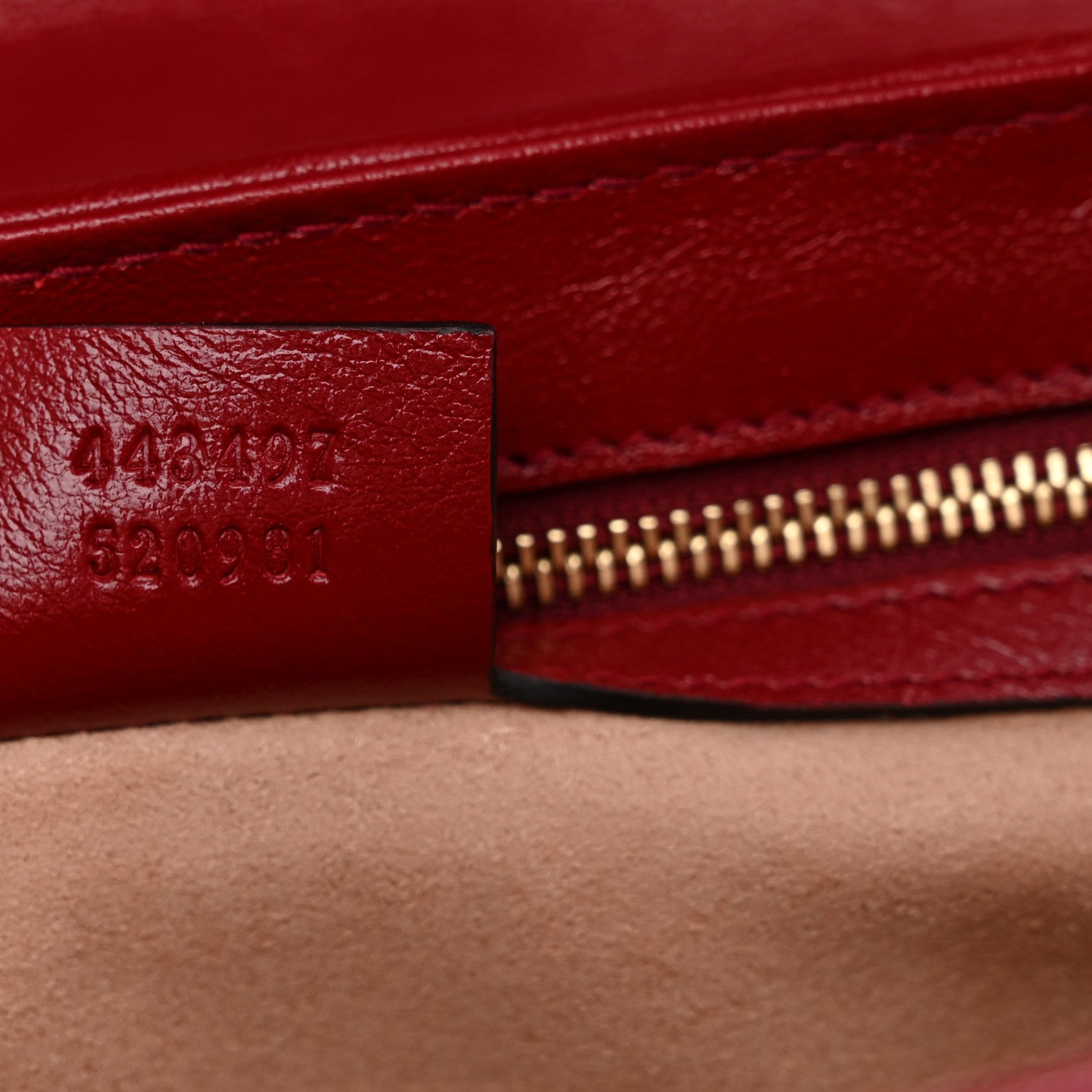 Gucci Monogram Azalea Calfskin Matelasse Diagonal Small GG Marmont Shoulder Bag Beige Ebony New Cherry Red 7 of 10