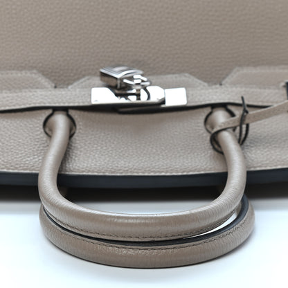 Hermes Taurillon Clemence Birkin 35 Gris Tourterelle 12 of 33