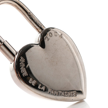 Hermes Palladium Annee De La Fantaisie Heart Cadena Lock 4 of 4