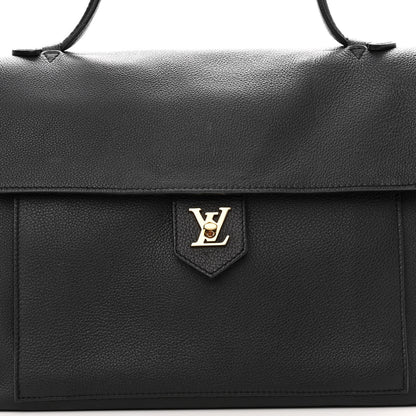 Louis Vuitton Calfskin Lockme MM Black 8 of 14