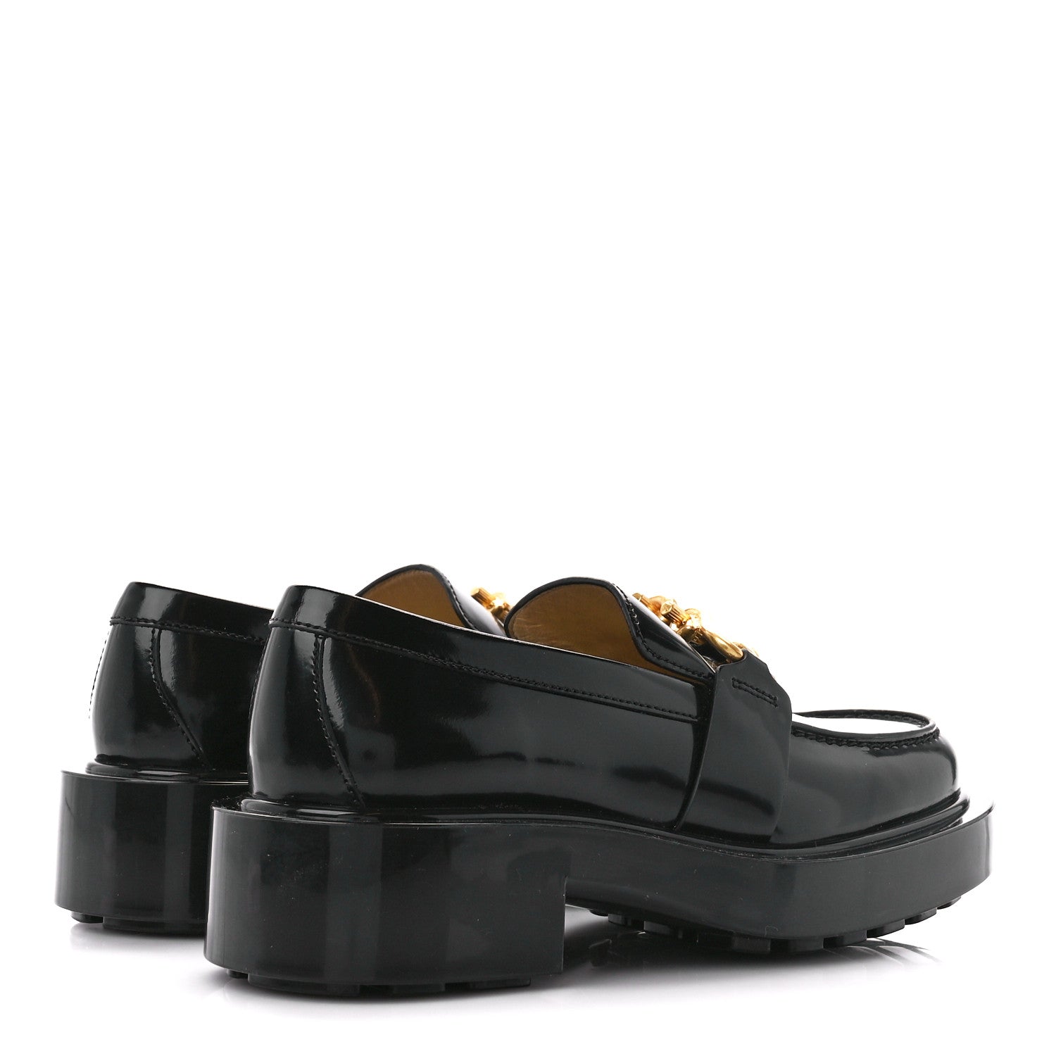 Bottega Veneta Glossy Calfskin Monsieur Loafers 36 Black 4 of 7