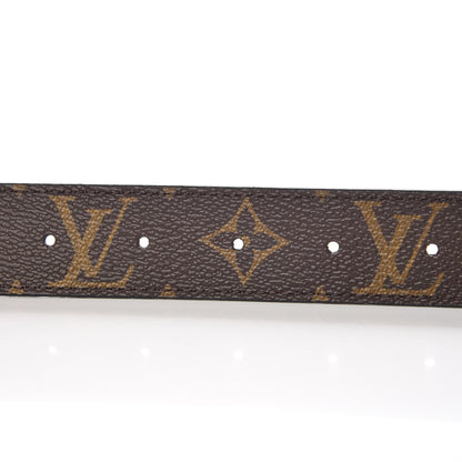 Louis Vuitton Calfskin Monogram 30mm LV Initiales Reversible Belt 85 34 Black 6 of 7