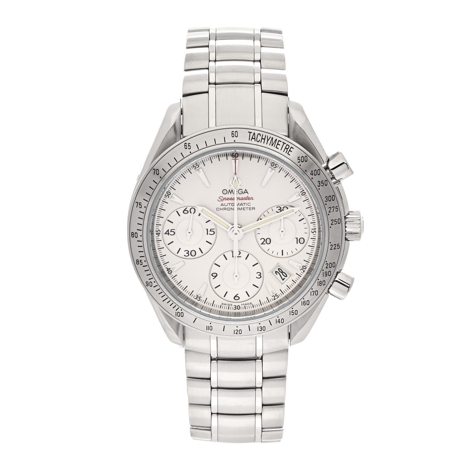 Omega Stainless Steel 40mm Speedmaster Date Chronograph Automatic Watch 323.10.40.40.02.001 1 of 4