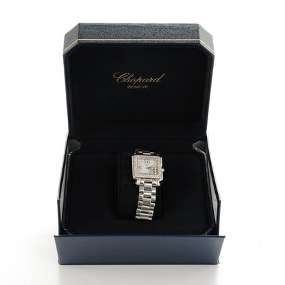 Chopard Stainless Steel 7 Diamond Pave Bezel 27mm Happy Sport Quartz Watch 6 of 7