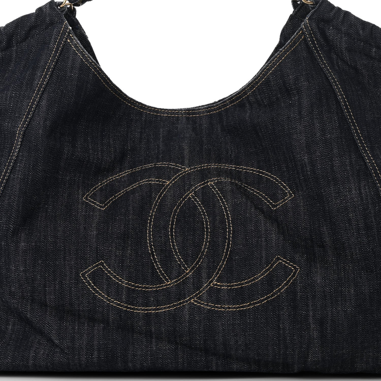 Chanel Denim XL Coco Cabas Tote Blue 8 of 13