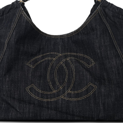 Chanel Denim XL Coco Cabas Tote Blue 8 of 13