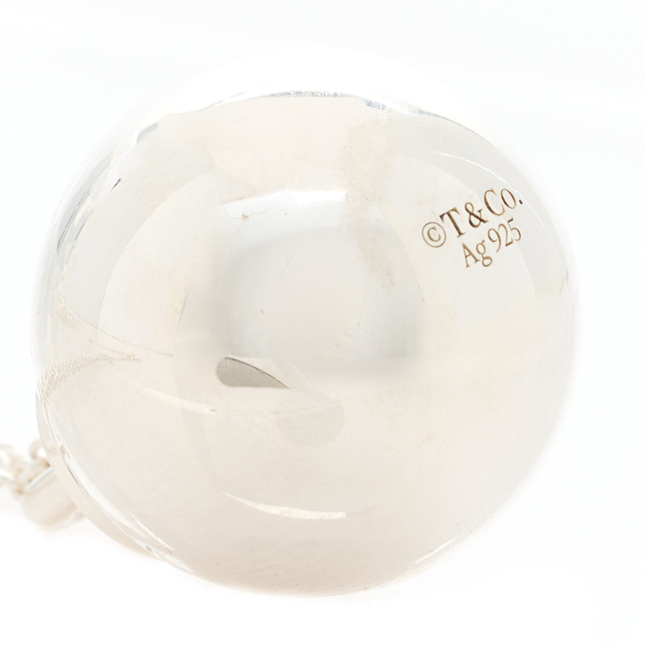Sterling Silver 19mm HardWear Ball Pendant Necklace