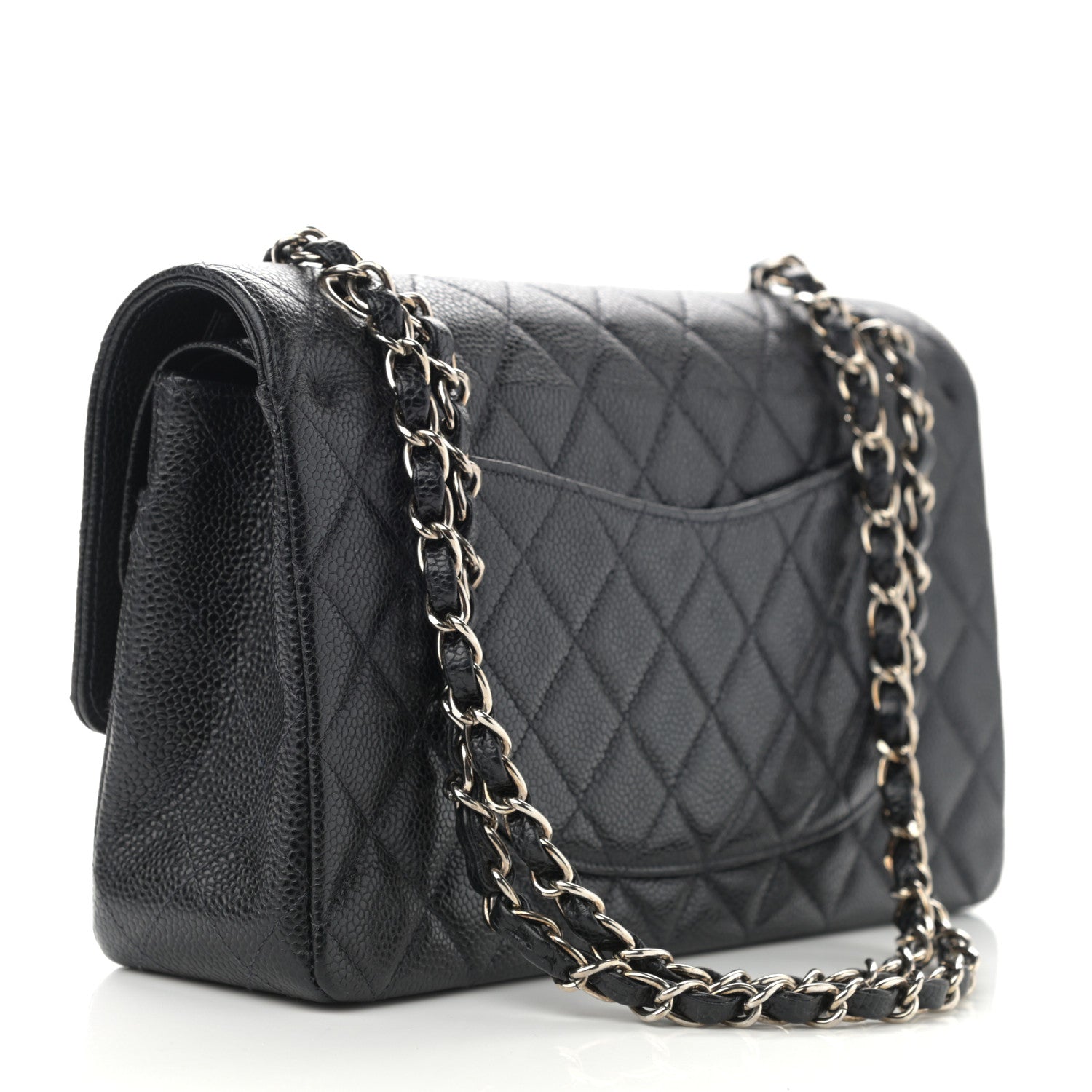Chanel Caviar Quilted Medium Double Flap Black 3 of 10