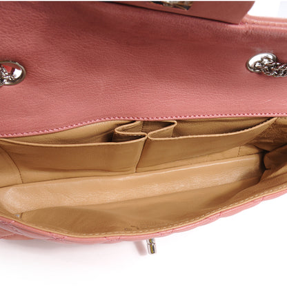 Chanel Leather East West Flap Bag Pink 5 of 7